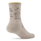 Anytime Crew Sock - Rugged Beige (Hazy Pine) - NZ Map
