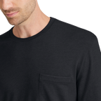 Men's Soft Merino Long Sleeve Tee - True Black - New Edition