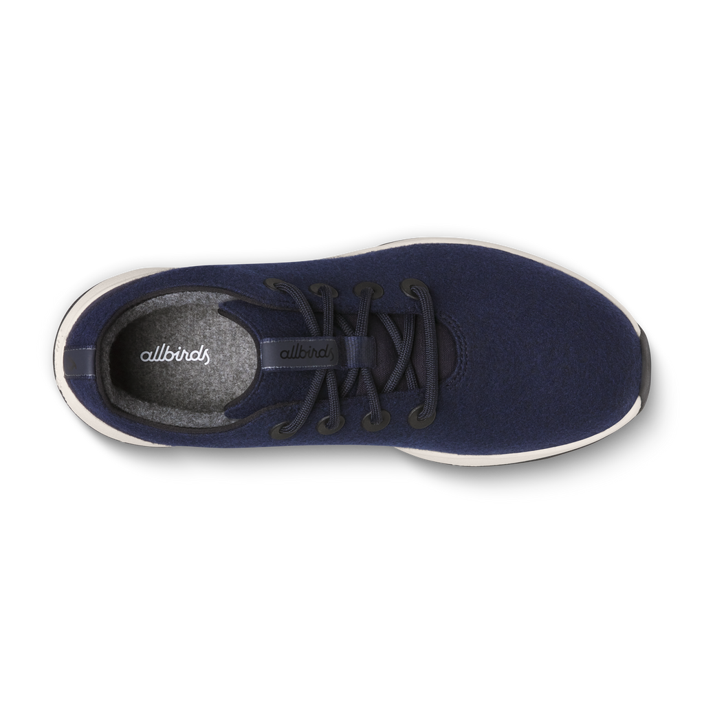 Women's Wool Runner NZ Waterproof - Dark Navy (Natural White Sole)