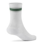 Anytime Crew Sock - Blizzard, Verdant Green (Light Grey Sole)